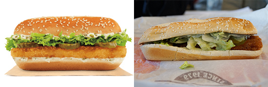 Burger King Extra Long Fish Sandwich