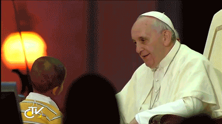 Pope Francis with a Kid