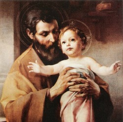St. Joseph Holding the Baby Jesus