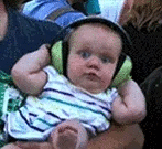 Baby with Ear Protectors