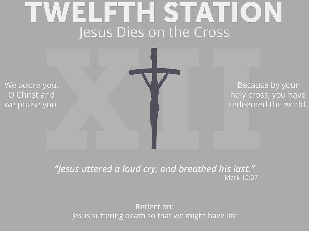 An Illustrated Guide to The Stations of the Cross - Twelfth Station