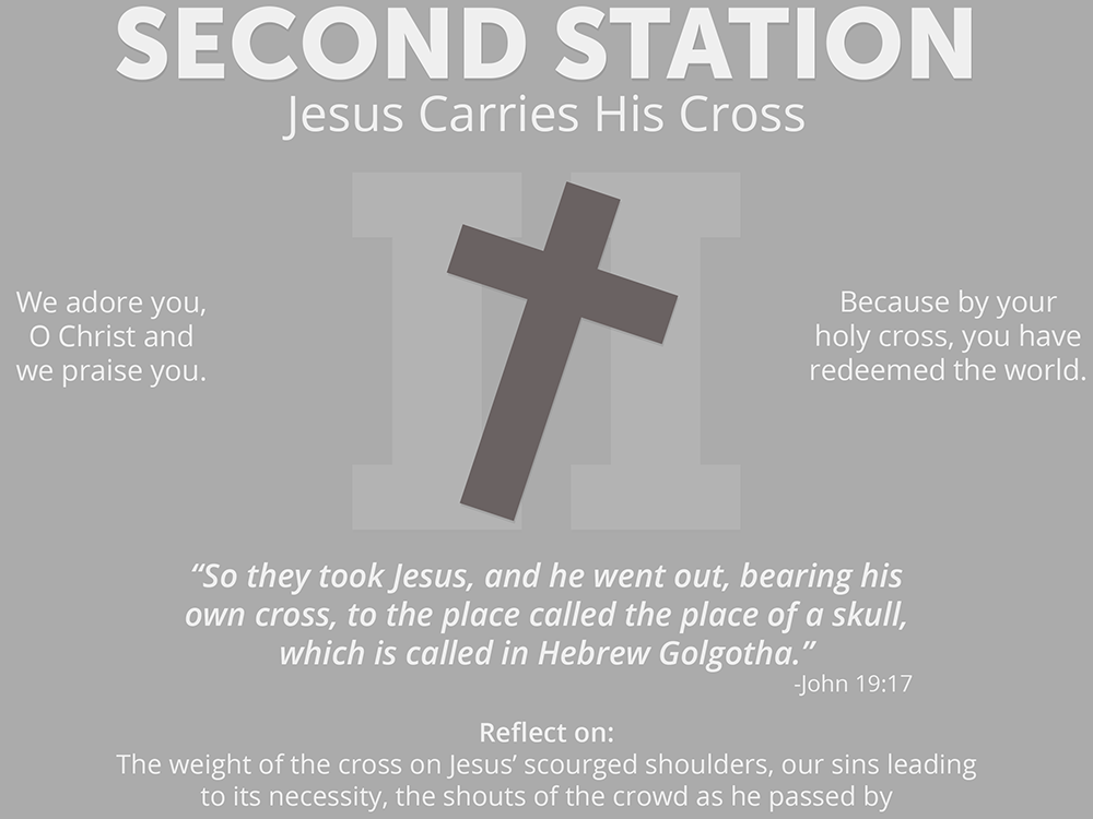 An Illustrated Guide to The Stations of the Cross - Second Station