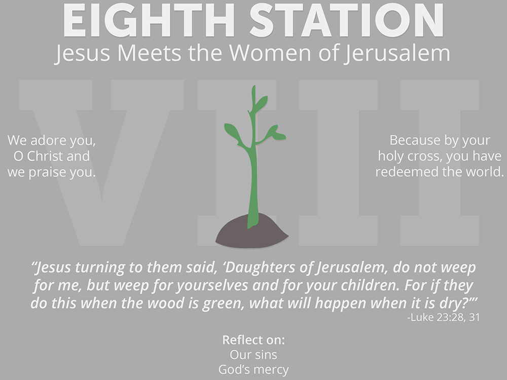 An Illustrated Guide to The Stations of the Cross - Eighth Station