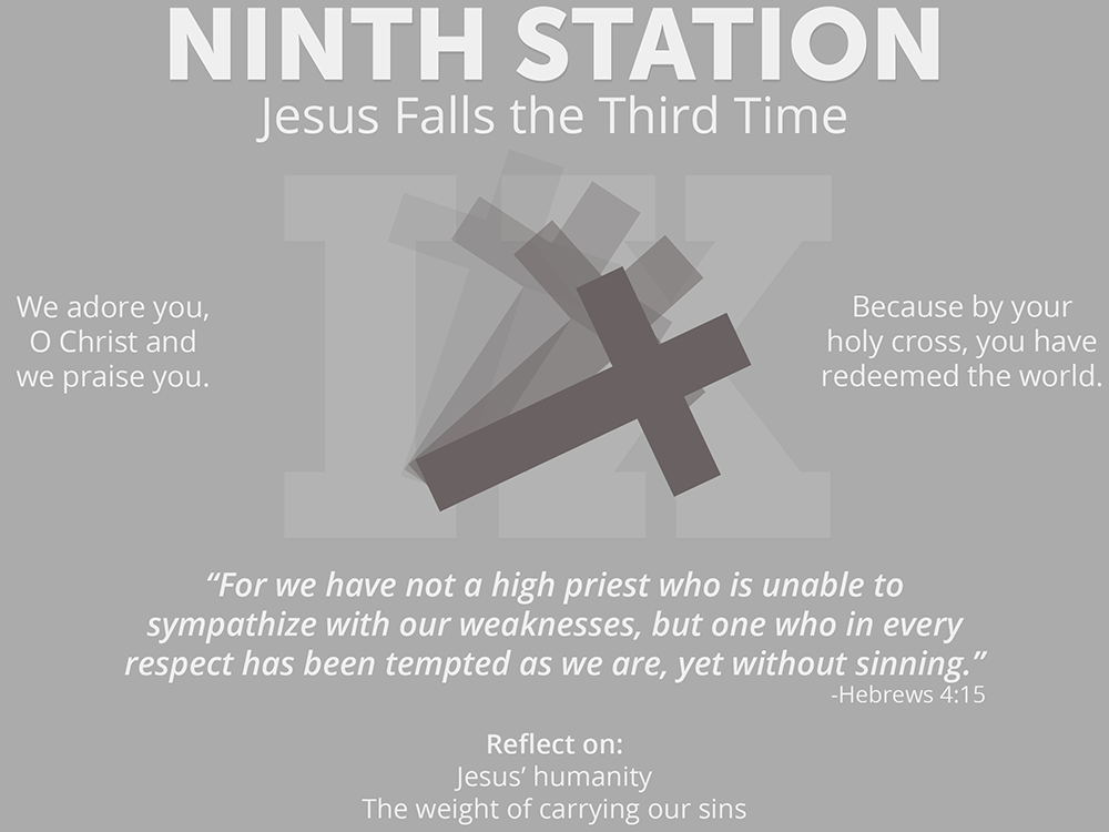 An Illustrated Guide to The Stations of the Cross - Ninth Station