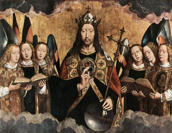 Christ Surrounded by Musician Angels by Hans Memling (1480s)
