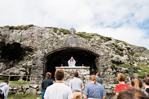 Group Celebrating Mass in Ireland