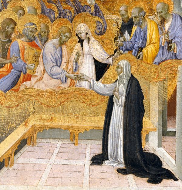 The Mystic Marriage of Saint Catherine of Siena by Giovanni di Paolo (c. 1460)